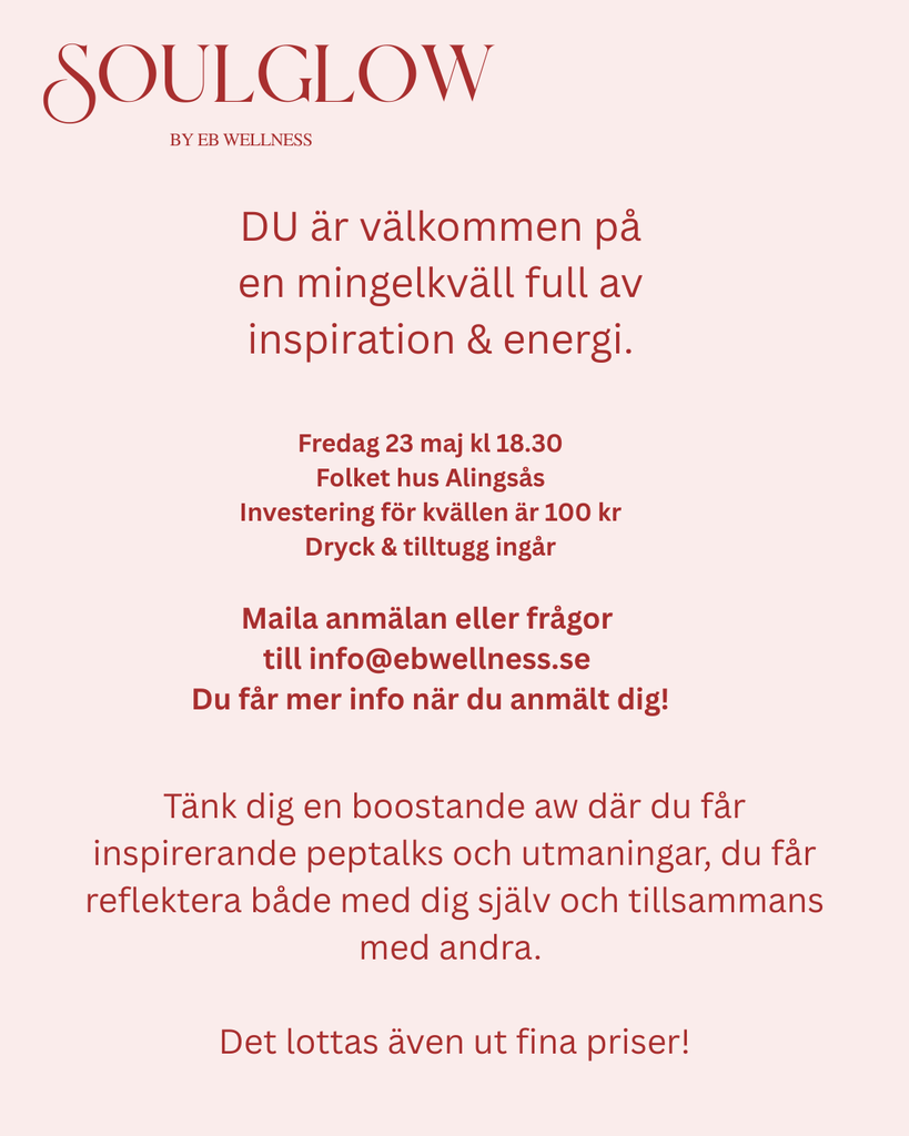 Det är inte ett träningsevent utan....