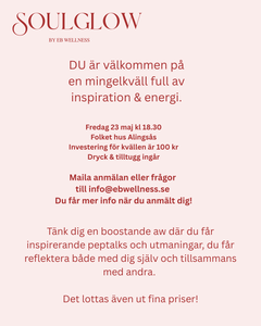 Det är inte ett träningsevent utan....